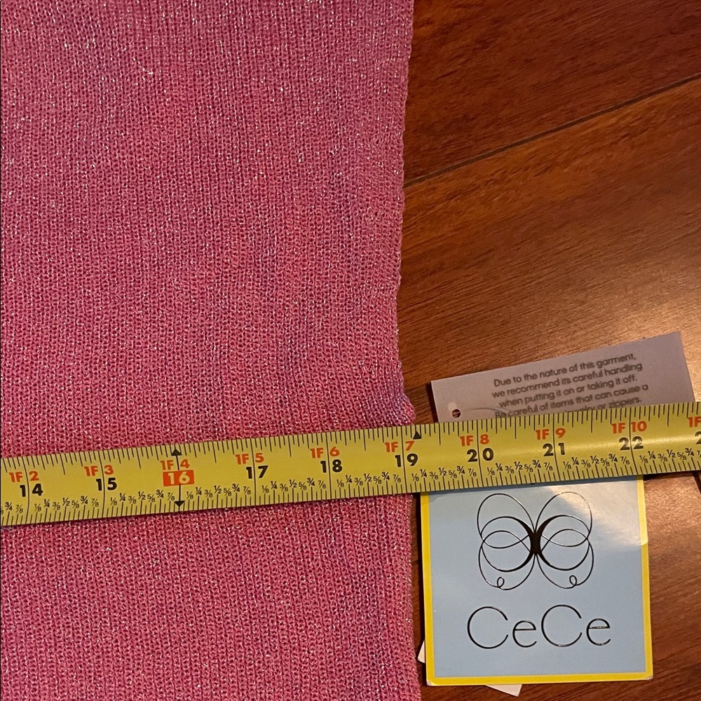 CeCe Sparkling Pink Sleeveless Top | Size Medium | NWT - Picture 4 of 7